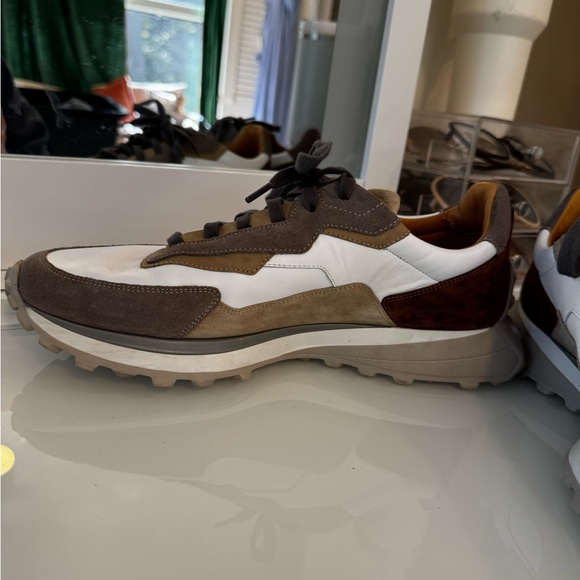 Magnanni Brown & White Onyx Water Resistant Sneaker - Picture 10 of 14